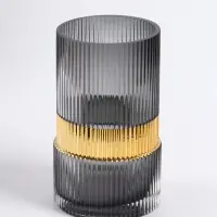 Ваза &laquo;Лауро&raquo;, 16.5&times;10 см, стекло, чёрная