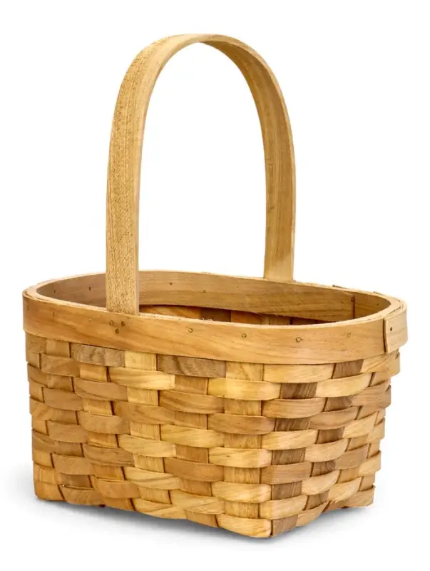 Корзина плетеная 22 х 15,5 х 12 см ручка h=13 см секвойя