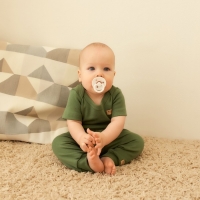 Штаны детские MINAKU, цвет хаки, рост 80-86 см