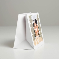 Пакет подарочный ламинированный квадратный, упаковка, &laquo;Girl&raquo;, 14 х 14 х 9 см