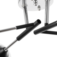 Люстра "Индис" 4хЕ27 40Вт черно-хромовый 60х60х26 см Люстра "Индис" 4хЕ27 40Вт черно-хромовый 60х60х26 см