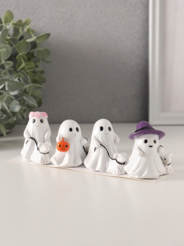 Сувенир полистоун "Приведения" набор 4 шт 3,7х6х5 см