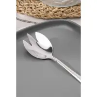 Вилка для салата из нержавеющей стали Magistro &laquo;Дабл&raquo;, длина 19,7 см, на подвесе, цвет серебряный