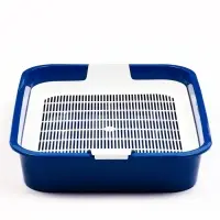 Туалет "Белла мини" для кошек, с сеткой, 35 х 26  х 6 см, Синий