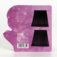 Невидимки для волос «Нежность» 60 шт, 4,5 см Невидимки для волос «Нежность» 60 шт, 4,5 см