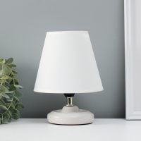 Лампа настольная "Мини" 1х40Вт Е14 белый 15х15х20см МОДЕЛЬ: 3133993