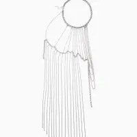 Бодичейн через плечо &laquo;Цепочка&raquo;, цвет серебро