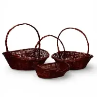 Набор корзин 3 шт ИВА 56х39х18 48х33х15 40х27х13 см ручка h=18/15/13 см