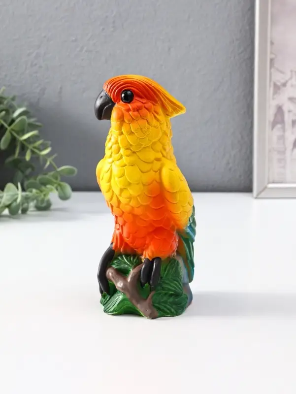 Копилка Попугай, цветной, 21*8,5*9,5 см