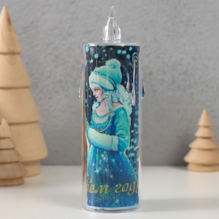 Ночник "Свеча" (Счастья)  3хLR1130 3,8х3,8х12см