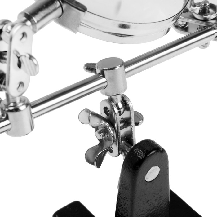 Держатель прецизионный с зажимами и лупой DEKO HT18, 60 мм, 3х увеличение Держатель прецизионный с зажимами и лупой DEKO HT18, 60 мм, 3х увеличение