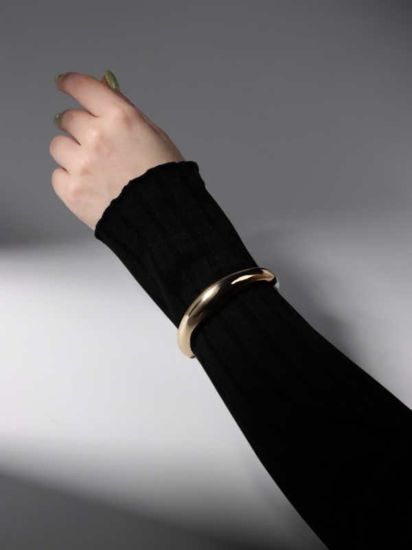 Браслет металл &laquo;Тренд&raquo; объёмный, цвет серебрено-золотой