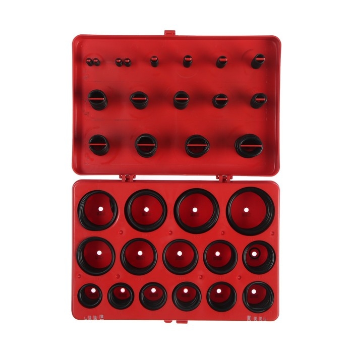 Набор резиновых уплотнительных прокладок ТУНДРА krep, диаметр 7-53 мм, 404 предмета