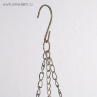 Кашпо пластиковое для цветов подвесное с дренажной сеткой «Шебби», 2 л, серое Кашпо пластиковое для цветов подвесное с дренажной сеткой «Шебби», 2 л, серое