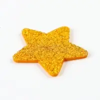 Декор "Звезда" цвет серебро, золото 2 размера, фоам глиттер 5 и 3 см, набор 10 шт