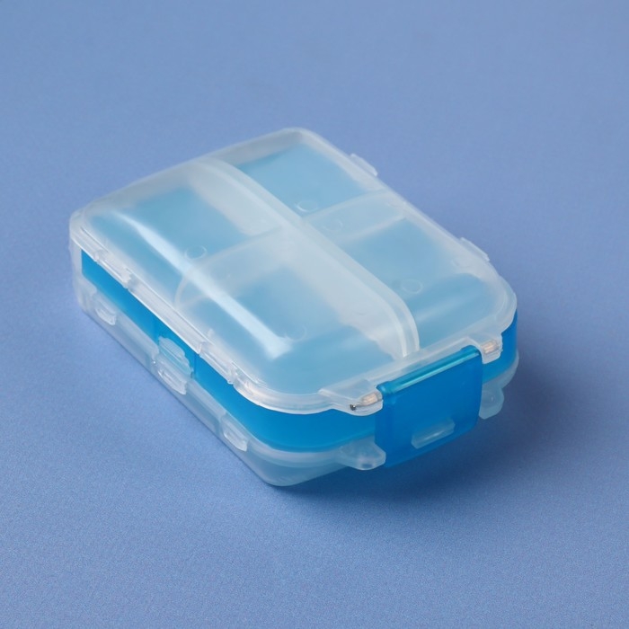 Таблетница «Максимум», 10 × 6,5 × 3,5 см, 8 секций, цвет МИКС Таблетница «Максимум», 10 × 6,5 × 3,5 см, 8 секций, цвет МИКС