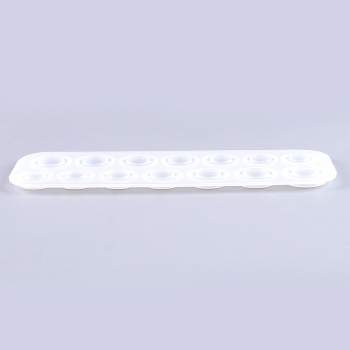 Форма силиконовая универсальная &laquo;Кольца&raquo; на 14 колец, 7 размеров &mdash; от 1,7 см до 2,3 см