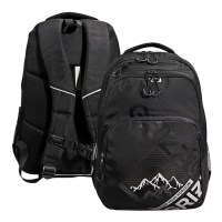 Рюкзак молодежный, 45&times;32х23 см, Grizzly 530, эргономичная спинка, отделение для ноутбука, чёрный, RU-530-4_1