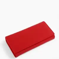 Кошелек жен 06-01-01 Июнь2523, 19*3*10см, 3 отд+отд/молн, д/карт, д/монет, на магните красн