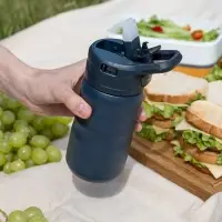 Термобутылка Fujisan 2.0 без логотипа, темно-синяя