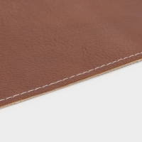 Дорожка на стол Magistro, двухсторонняя, экокожа, хлопок, 91,4&times;35,5 см, коричневая