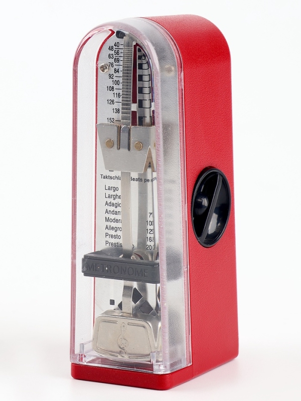 Метроном механический Music Life 3,5 х 5 х 11 см красный Метроном механический Music Life 3,5 х 5 х 11 см красный