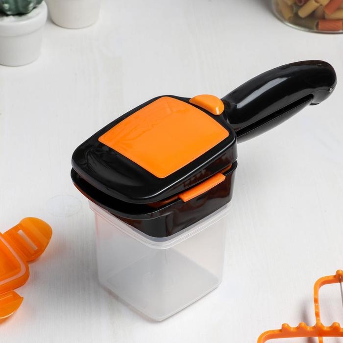 Щипцы - овощерезка &laquo;Чудотворец&raquo;, универсальные 5 в 1, 12,5&times;7,8&times;21,3 см, цвет МИКС