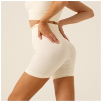 Велосипедки спортивные Sangh, р. L, цвет молочный Велосипедки спортивные Sangh, р. L, цвет молочный