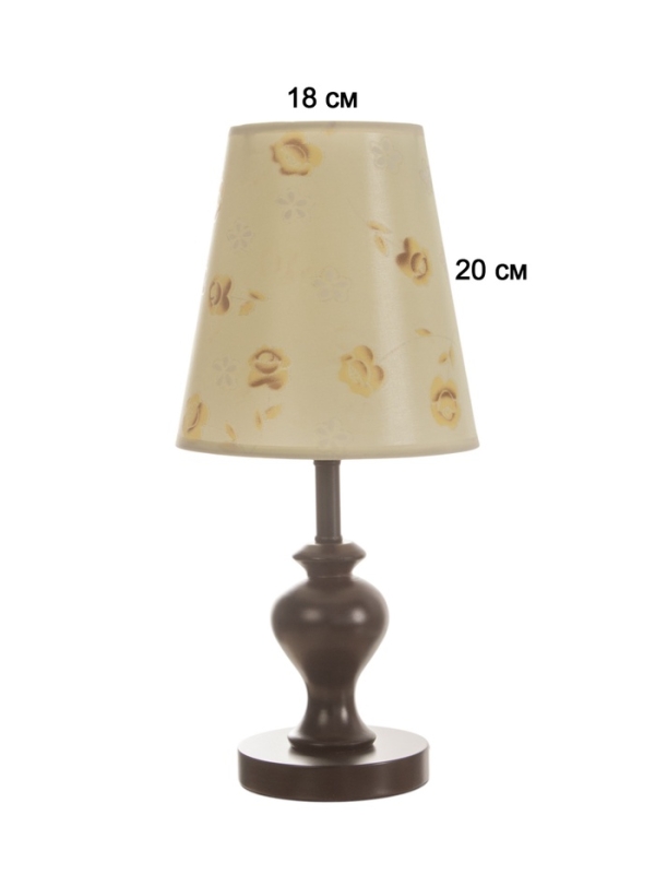 Лампа настольная BayerLux ЭКО "Сол" 1х40Вт Е27 венге 20х20х45см