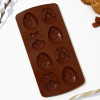 Силиконовая форма для выпечки &laquo;Со Светлой Пасхой!&raquo;, 10.6 х 20.7 см.