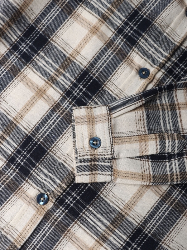 Рубашка фланелевая с капюшоном Крошка Я, р.74-80 см, синий