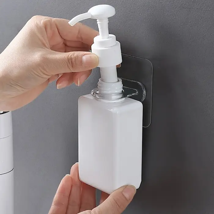 Держатель с клейкой поверхностью ТУНДРА, d=25 мм, 68&times;68 мм, прозрачный