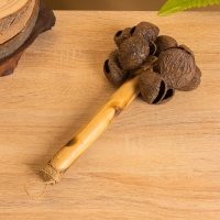 Сувенирный музыкальный инструмент &laquo;Маракас с орехами фруктового дерева&raquo;, 12&times;12&times;23 см