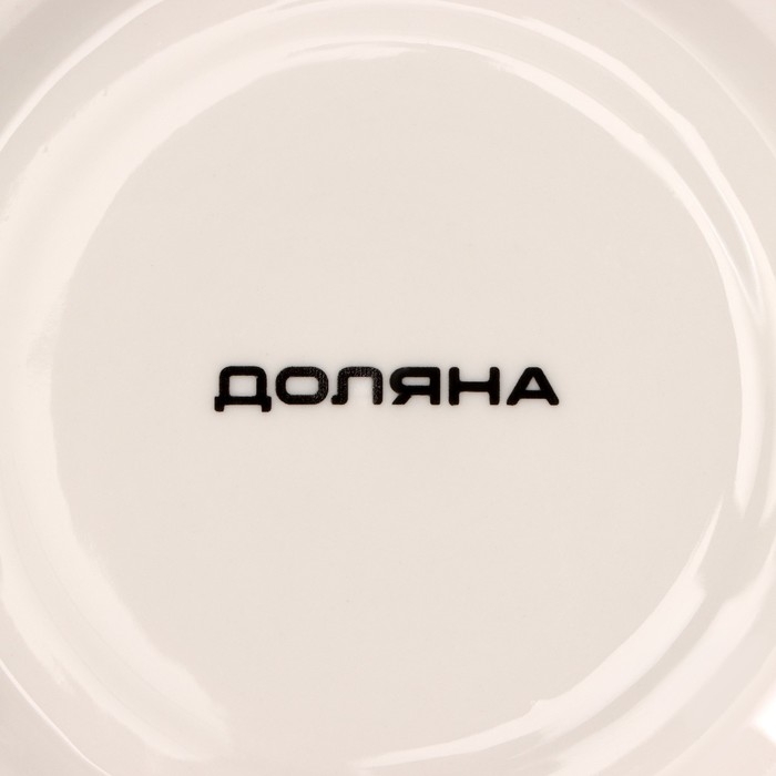 Сервиз фарфоровый чайный Доляна &laquo;Млечный путь&raquo;, 15 предметов: 6 чашек 220 мл, 6 блюдец d=13,5 см, молочник 300 мл, сахарница 350 мл, чайник 1000 мл, цвет белый