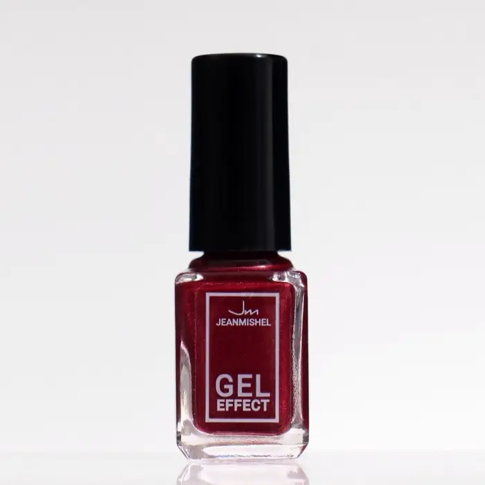 Лак для ногтей с эффектом геля Jeanmishel, тон 152, розовый тёмно-красный, 6 мл