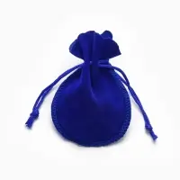Мешочек бархатный, 7&times;9 (размер полезной части 7&times;6), синий