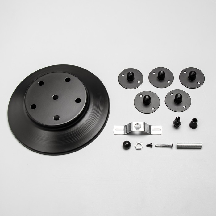 Комплект для светильника "Паук-5" черный 20х20х4см