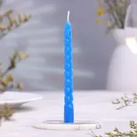 Набор свечей витых, 1,5х 15 см, 2 штуки, аромат черника