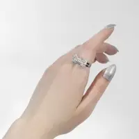 Кольцо молодёжное &laquo;Бантик&raquo; безразмерное, цвет МИКС