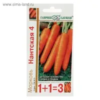 Семена Морковь 1+1 "Нантская 4", 4,0 г