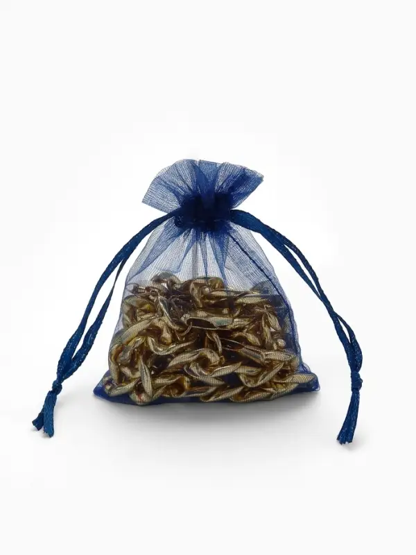 Набор мешочков подарочных 100шт. 7*9 см ( + - 1 см), цвет тёмно-синий (1716479)