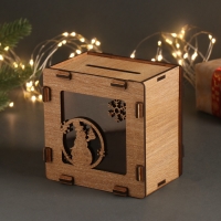 Новогодняя копилка "Снеговик" 12х12х9 см Новогодняя копилка "Снеговик" 12х12х9 см