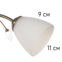 Люстра "Луиза" 3х40Вт Е27 бронза 56х56х26см