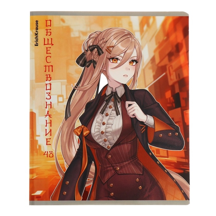 Комплект предметных тетрадей 48 листов, 12 штук, ErichKrause "Manga", мелованный картон, блок офсет белизна 100%, инфо-блок