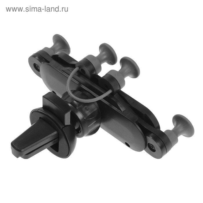 Держатель телефона Cartage в дефлектор, самозажимной 6-9.5 см, черный