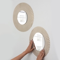 Набор интерьерных зеркал для декорирования, 5 шт, d 22 см