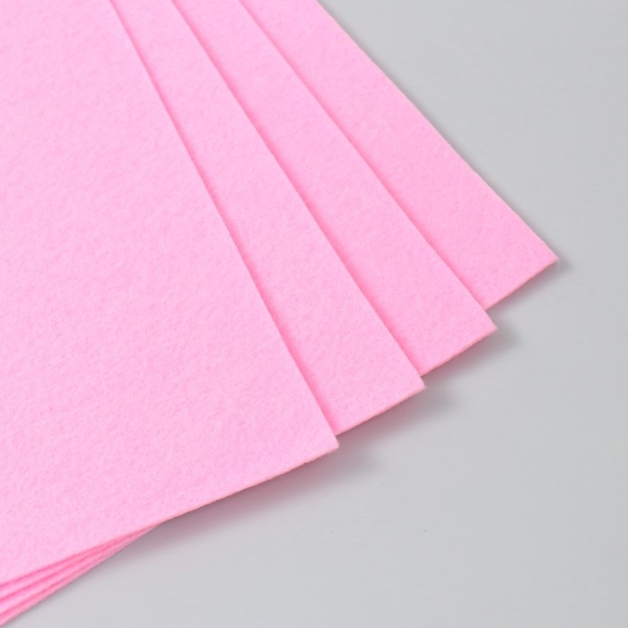 Фетр 2 мм Фетр 2 мм "Нежно-розовый" набор 4 листа 30х40 см
