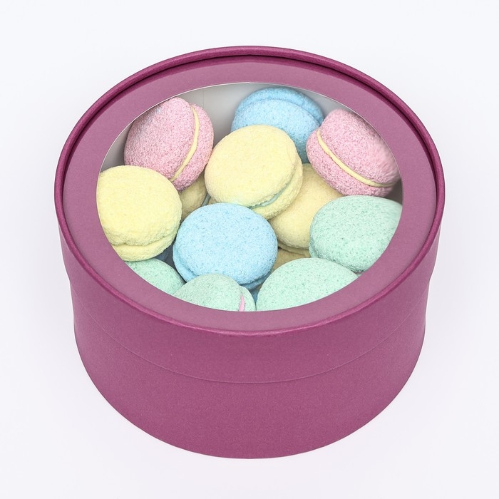 Подарочная коробка "Wewak" сливовая, завальцованная с окном, 18 х 10 см