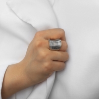 Кольцо металл &laquo;Тренд&raquo; пружинка, цвет серебро, размер 16