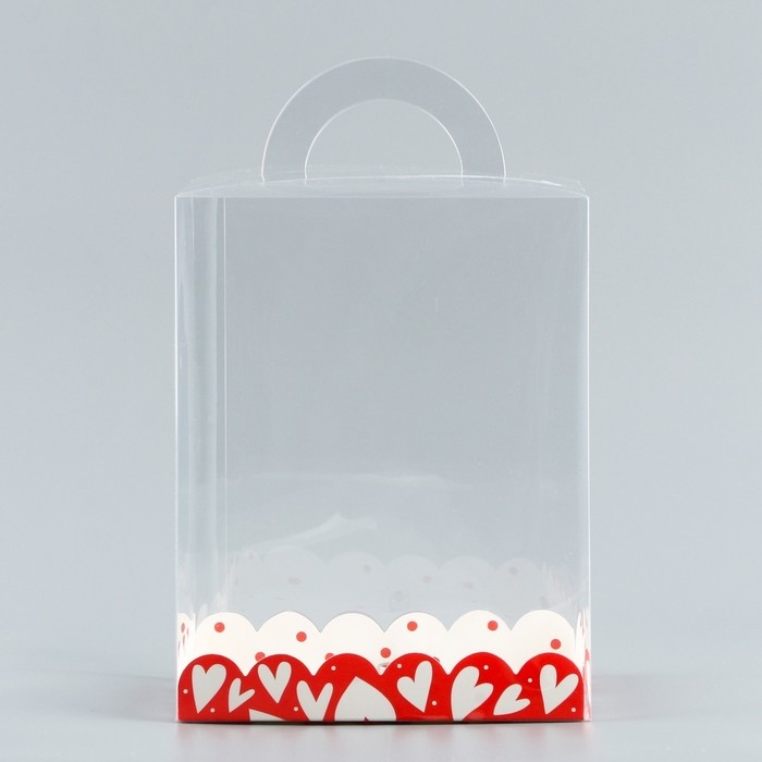 Коробка кондитерская, сундук, упаковка, &laquo;Любимое сердечко&raquo;, 14 х 14 х 18 см